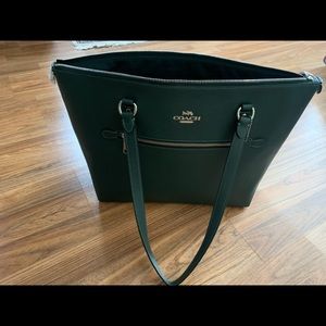 🌷Coach 79608 Leather Gallery Tote Purse Shoulder Handbag - Dark Ivy/silver NWOT